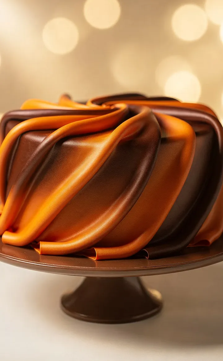 Franjas de seda de chocolate